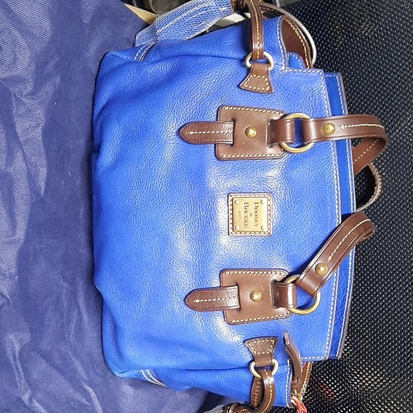 hot euc dooney bourke small winged satchel royal blue toledo
